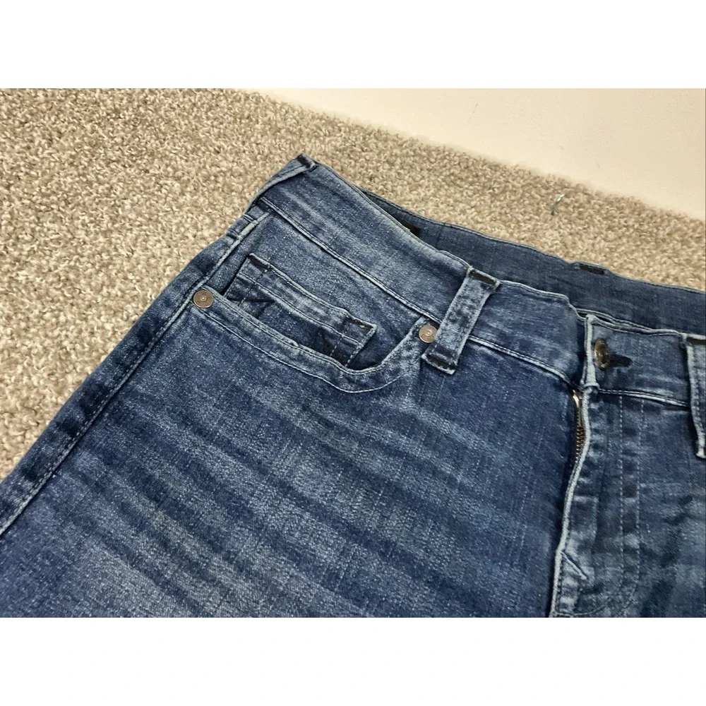 True Religion Rocco No Flap Relaxed Skinny Denim Jeans 32W Men's Dark Wash Blue